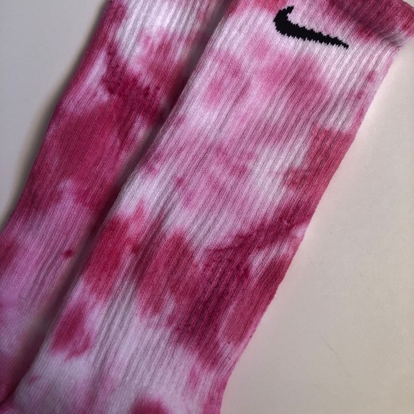 Pink & Red Nike Tie Dye Socks - Picture 5 of 5